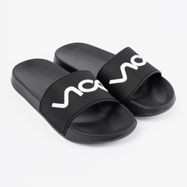 Shelvt Fekete flip -flops a feliratsal 1