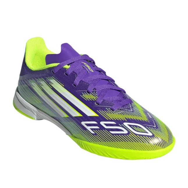 Adidas F50 League JR JH7750 labdarúgó cipőben ibolya 1