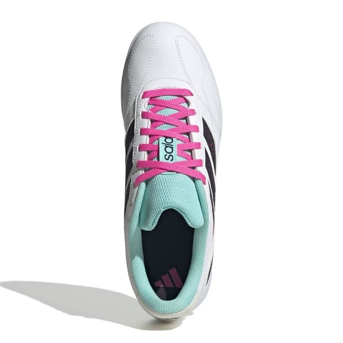 Adidas Super Sala III M JR5397 labdarúgó cipő fehér 1