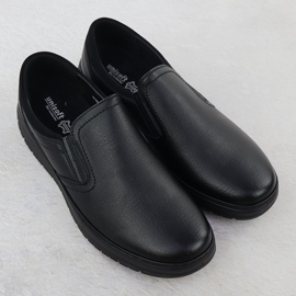 Férfi cipő elegáns csúszó fekete Unisoft 7155 2