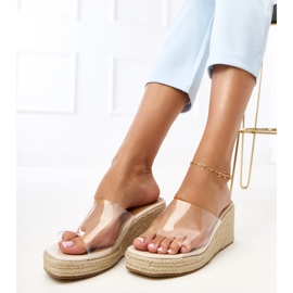 Átlátszó Espadrilles Flip Flops Felicity színtelen 2