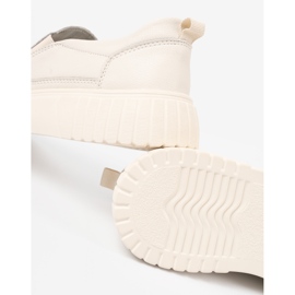 Sergio Leone Bőrcipő a bézs platformon 1