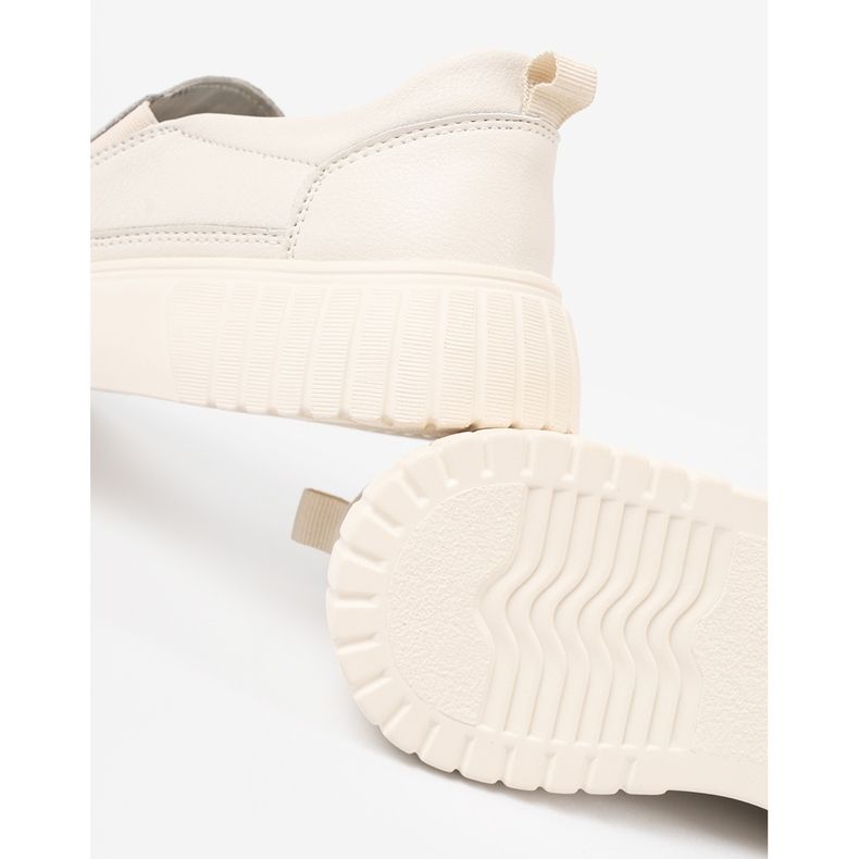 Sergio Leone Bőrcipő a bézs platformon 1