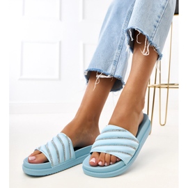 Kék flip flopok cardon cirkonokkal 2