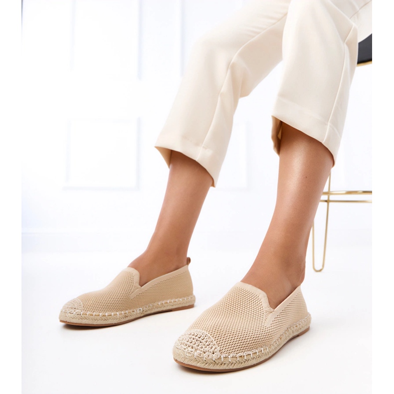 Bézs espadrilles a Luna platformon 1