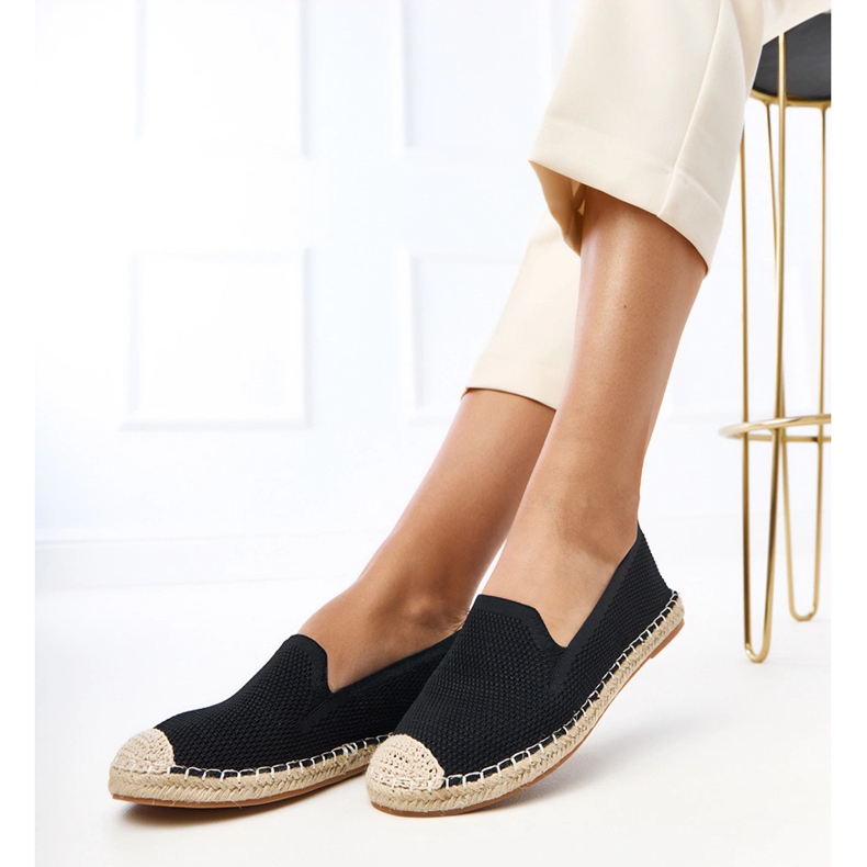 Fekete espadrilles a Luna platformon 2