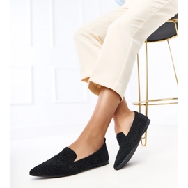 Fekete nyitott nők Ballerinas Gerania 2