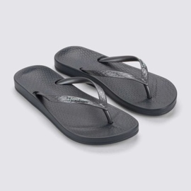 Női ipanema flip -flops anatomica 81030 bb624 fekete szürke 2