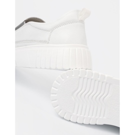 Sergio Leone Fehér nyílt munkás női cipő a platformon 1