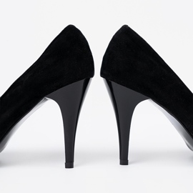 Shelvt Nyitott lábujj fekete szivattyúk 2