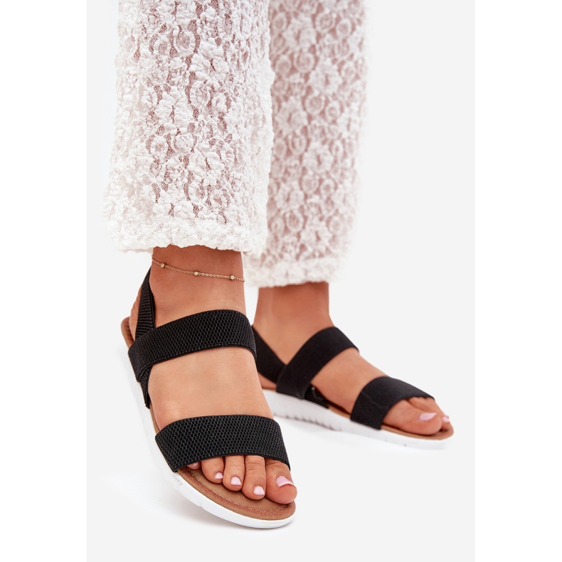 Boto A klasszikus női szandál csúszott a fekete Felira 1