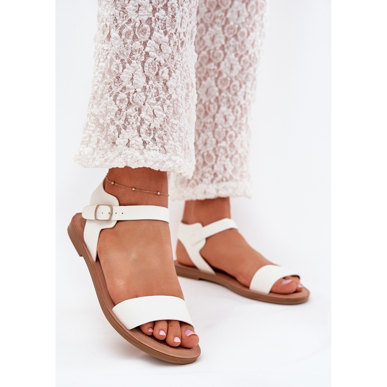 Boto Lapos, káposzta női szandál öko bőr fehér kivara 2