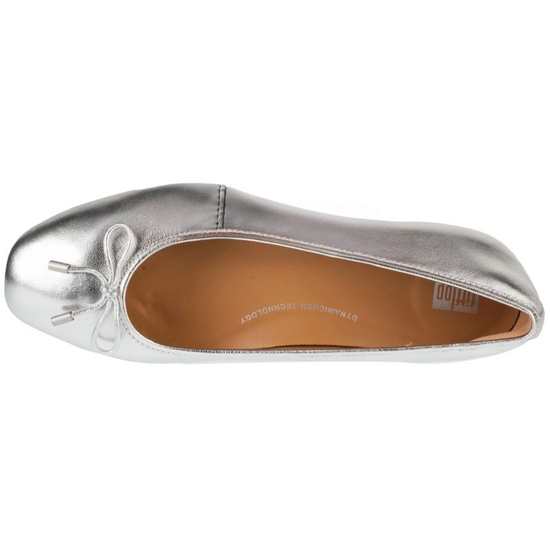 Női balerinas fitflop delicato íj lágy balerina ih2-011 fémes íj ezüst 3