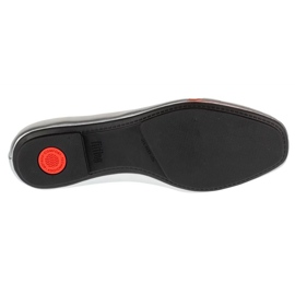 Női balerinas fitflop delicato íj lágy balerina ih2-011 fémes íj ezüst 4
