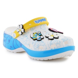 Női crocs smurfs platform Clog 210822-90h fehér 1