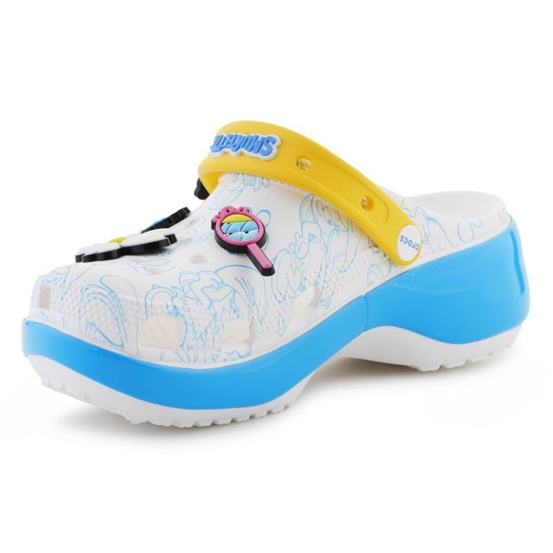 Női crocs smurfs platform Clog 210822-90h fehér 3