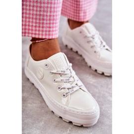 Festett női cipők Big Star KK274045 Fehér 4