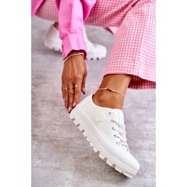 Festett női cipők Big Star KK274045 Fehér 1