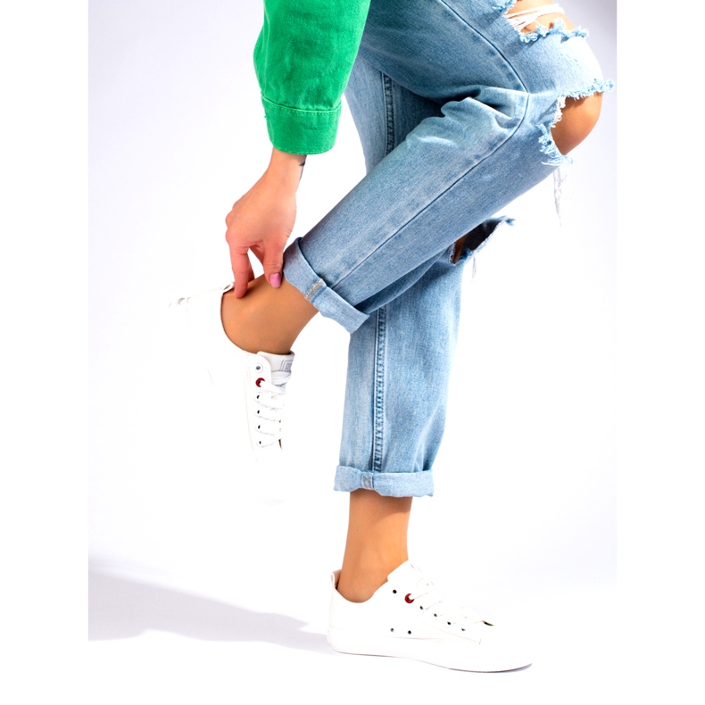 Big Star JJ274001 női alacsony cipők fehér 2