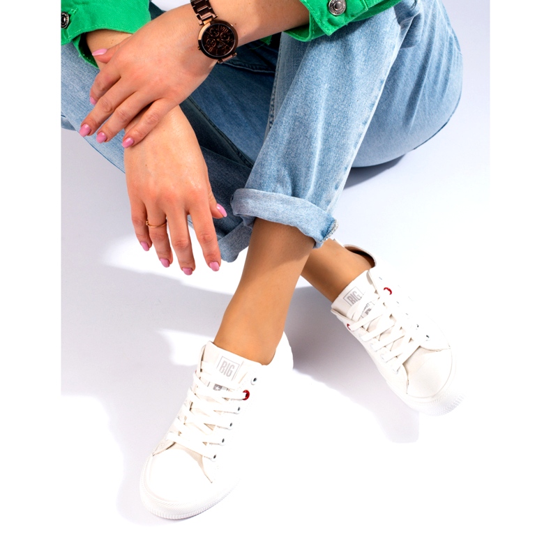 Big Star JJ274001 női alacsony cipők fehér 3