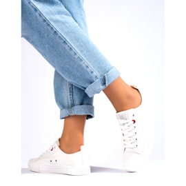 Big Star JJ274001 női alacsony cipők fehér 4