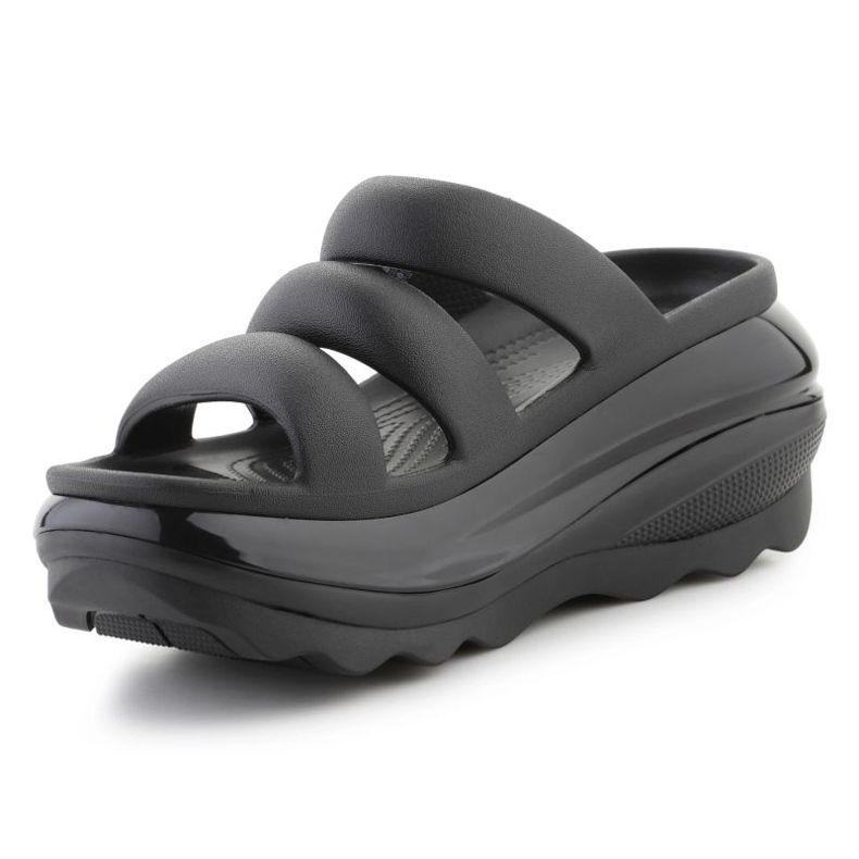 Crocs Mega Crush hármas pántos 209842-001 papucs fekete 3