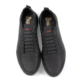 Polbut Férfi alkalmi bőrcipő 2121/2 fekete 3