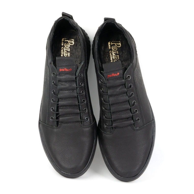 Polbut Férfi alkalmi bőrcipő 2121/2 fekete 3