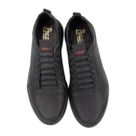 Polbut Férfi alkalmi bőrcipő 2121/2 fekete 10