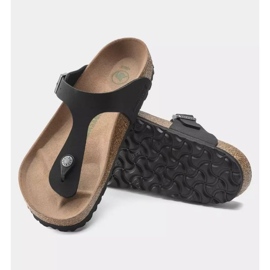 Férfi flip -flops Birkenstock Gizeh BS 1020380 fekete 2