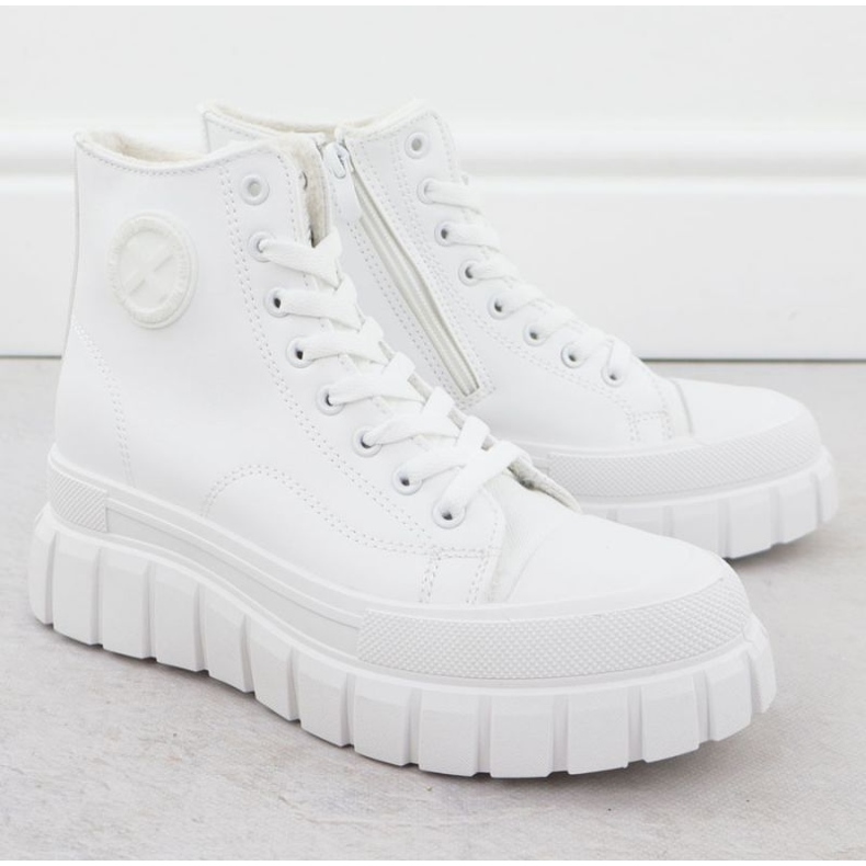 News Hírek cipők a platformon 9152 EVE513 -ban fehér 2