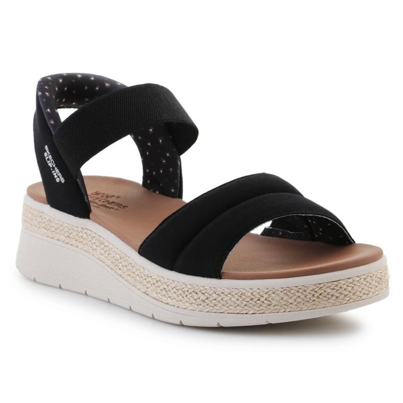 Sandals Skechers Slip -Ins: Bobs Sun Ray 114413 -Blk fekete 1