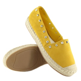 Sárga sárga espadrillák nőknek 99-17 Sárga 1