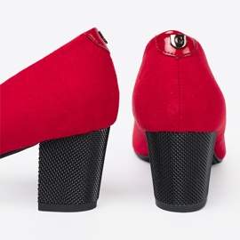 Goodin Piros szivattyúk lakkozott lábujjjal 2