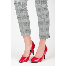 Szabadalmas sarkú cipő piros 1