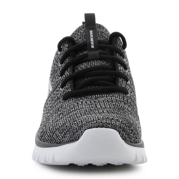 Skechers cipő kecses csavart szerencse m 12614-bkw fekete 2