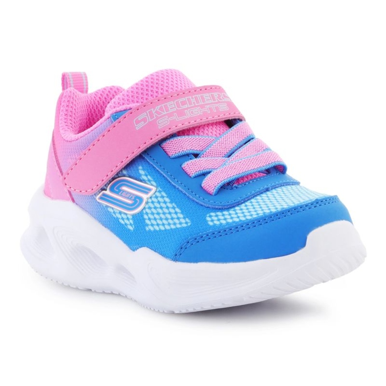 Skechers S Lights-Skechers Sola Glow-Obmre Deluxe JR 303714N-HPBL kék 1
