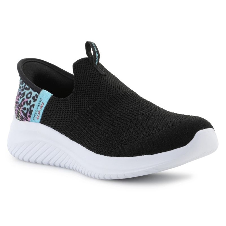 SKECHERS SLIP-INSTS Ultra Flex 3,0-Colory Wild JR 303801L-BKMT cipő fekete 1