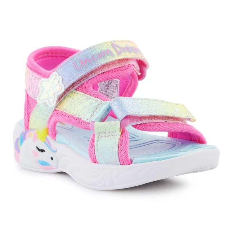 Sandals Skechers S-Lights Unicorn Dreams Sandal-Majestis Bliss JR 302682N-PKMTT rózsaszín 1 Sandals Skechers S-Lights Unicorn Dreams Sandal-Majestis Bliss JR 302682N-PKMTT rózsaszín 1