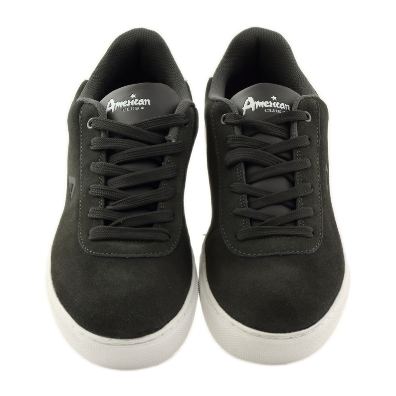 American Club Férfi sportcipő, szürke 17003 bőr tornacipő sokszínű 4