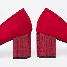 Goodin Elegáns szivattyúk egy dekoratív oszlopon piros 1