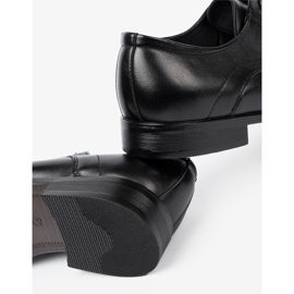 Shelvt Elegáns férfi cipő klasszikus fekete és fényes 1