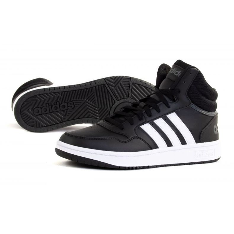 Adidas Hoops 3.0 Mid GW3020 cipő fekete 1