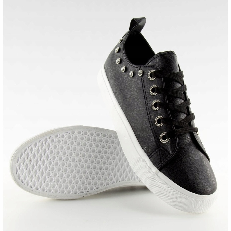 Fekete BL122p Fekete tornacipő cirkóniával 1