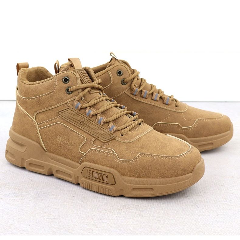 Big Star Férfi boka sportcipő világos barna nagy csillag SS174281 1