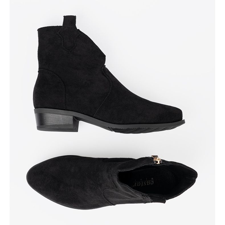 Seastar Fekete csizma velúr cowboy csizma 2