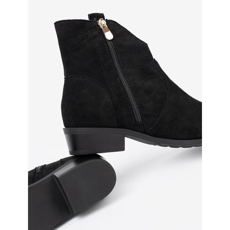 Seastar Fekete csizma velúr cowboy csizma 1