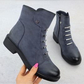 Jezzi Női szigetelt kék csizma ASA252-5 1