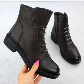 Női csizma szigetelt barna jezzi Asa252-5 1