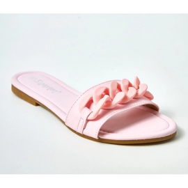 Rózsaszín flip-flop matt Aliyan lánccal 2